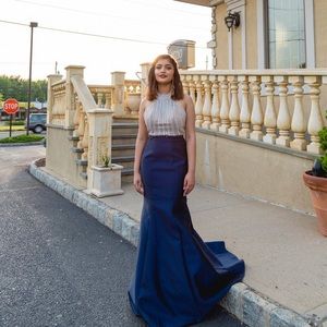 Mermaid dress Sz 0 prom sweet 16 evening long